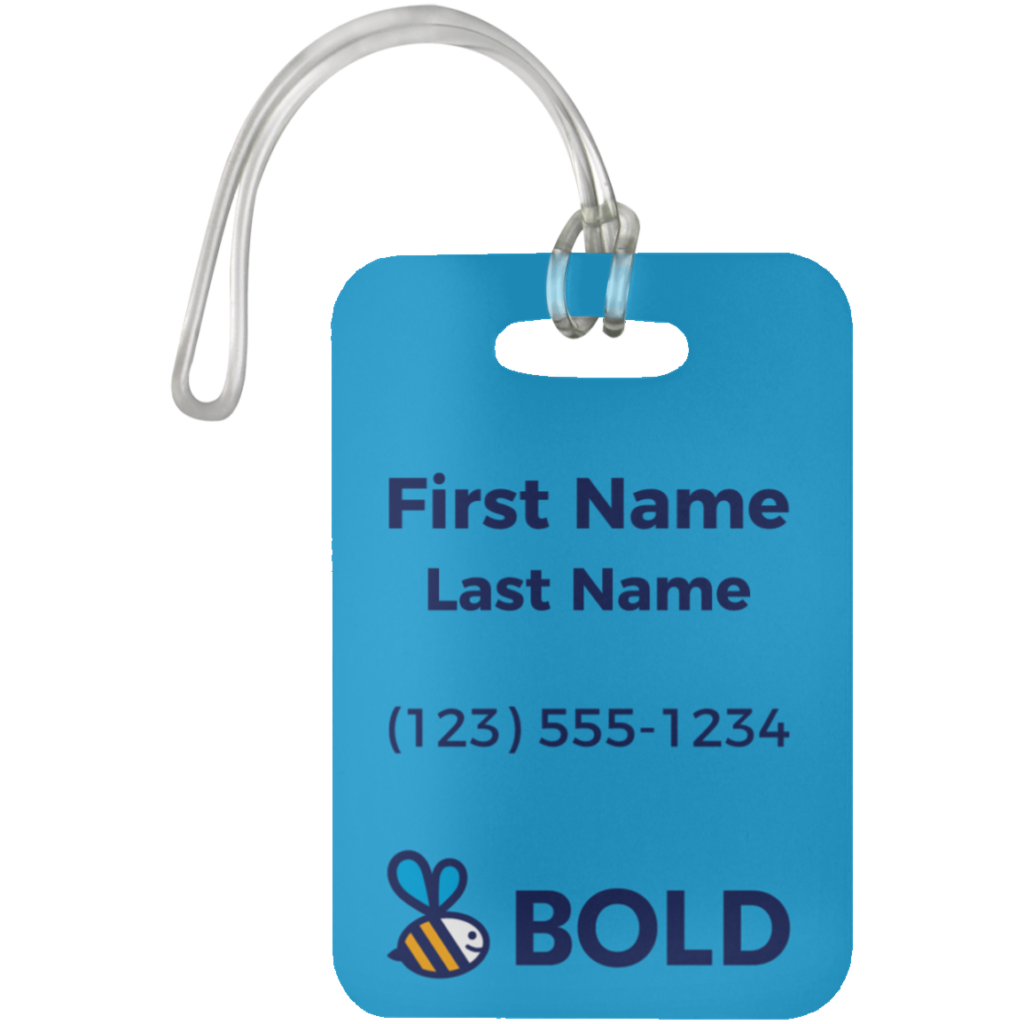 Bee Bold Luggage Tag